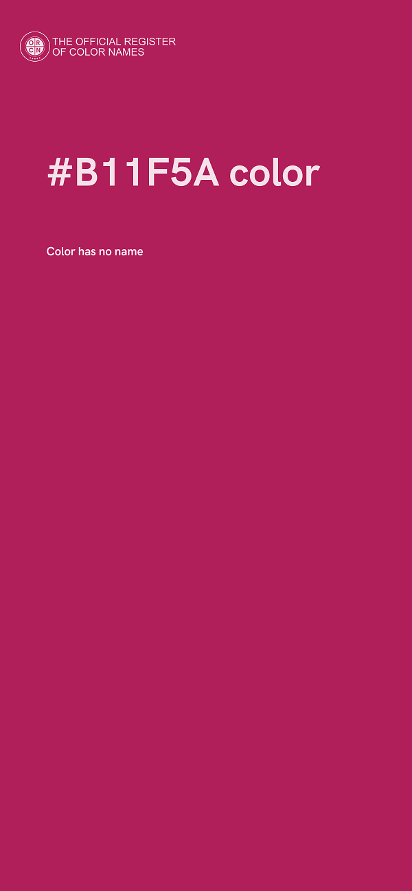 #B11F5A color image