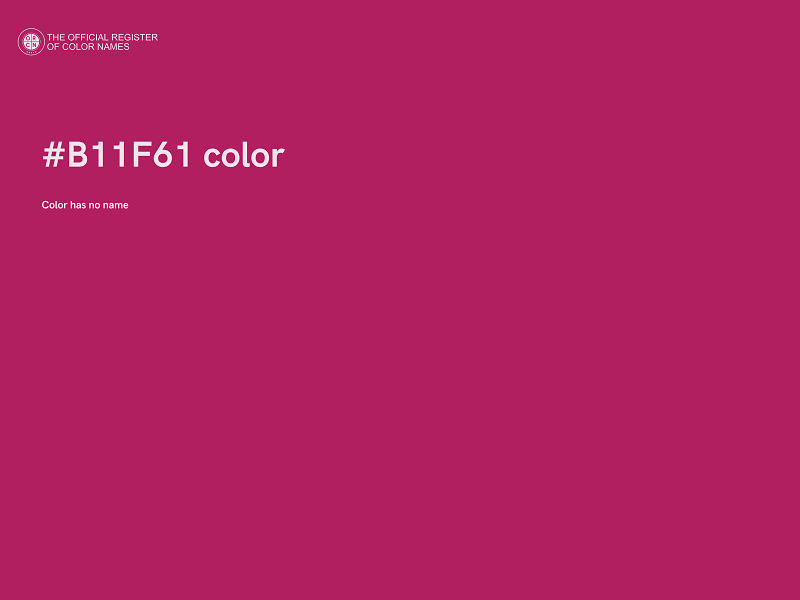 #B11F61 color image