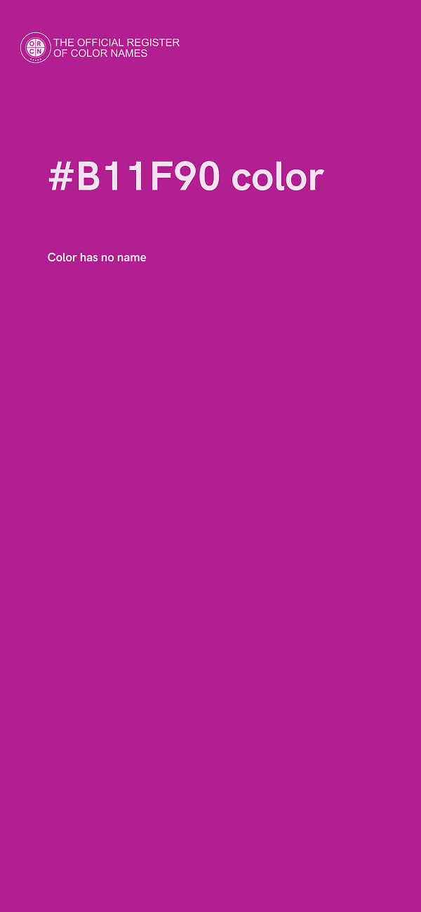#B11F90 color image