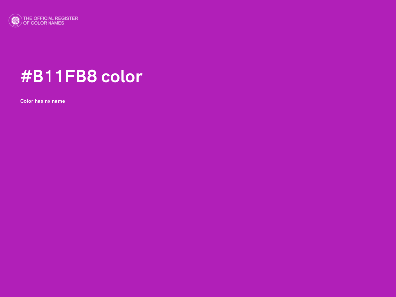#B11FB8 color image