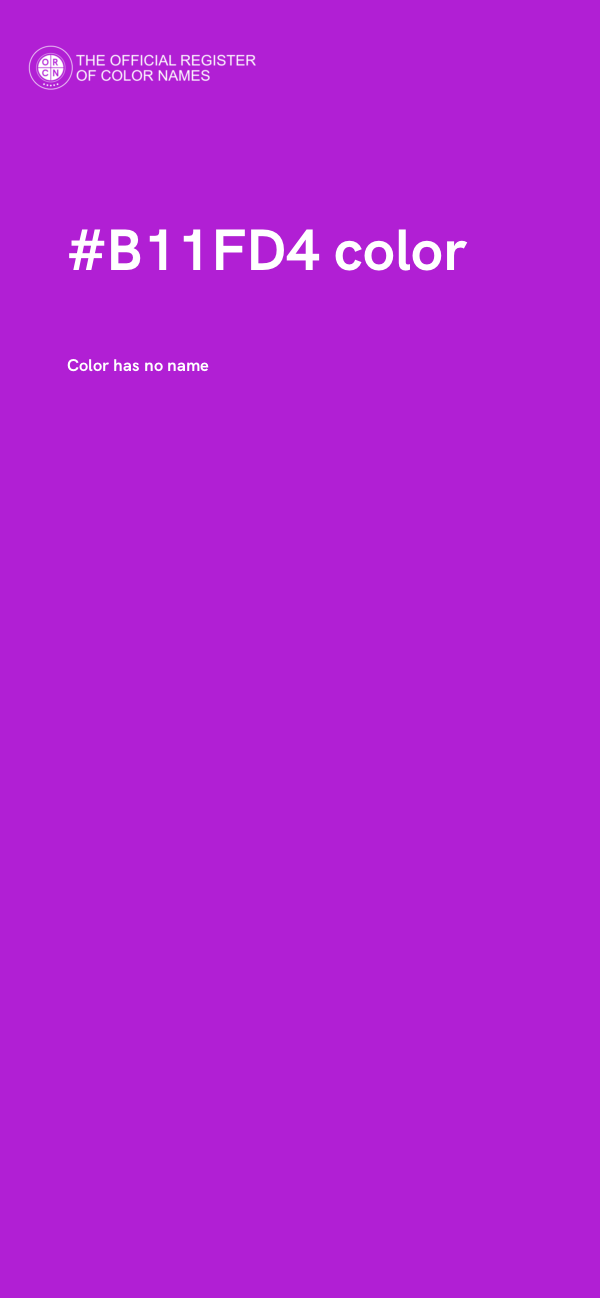 #B11FD4 color image