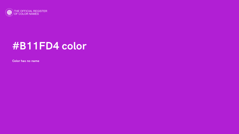 #B11FD4 color image