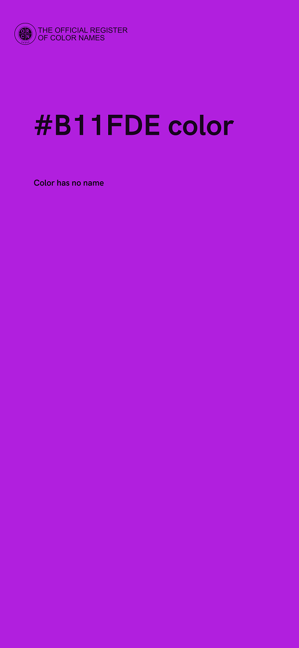#B11FDE color image