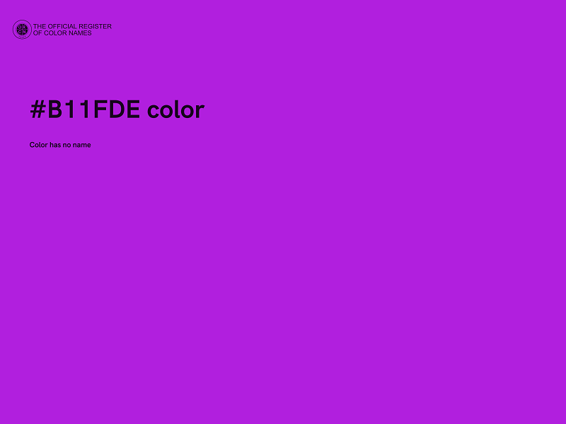 #B11FDE color image