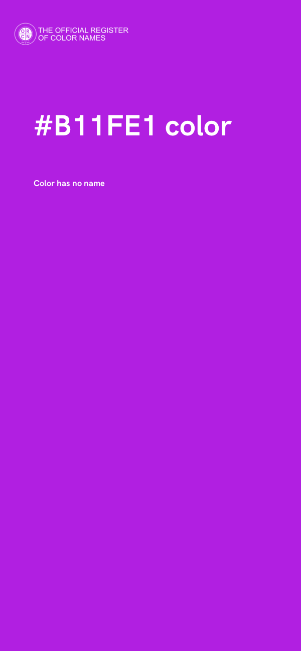 #B11FE1 color image