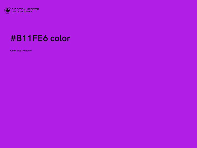 #B11FE6 color image