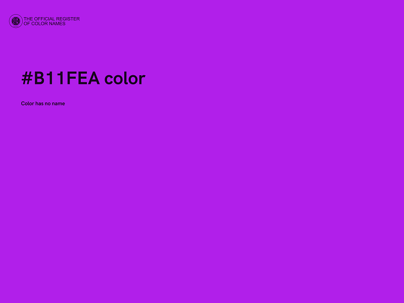 #B11FEA color image