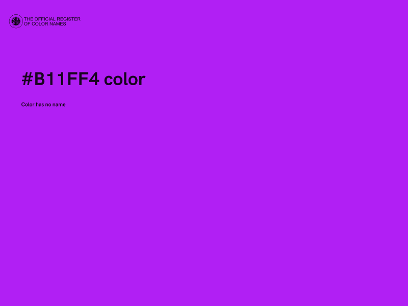 #B11FF4 color image