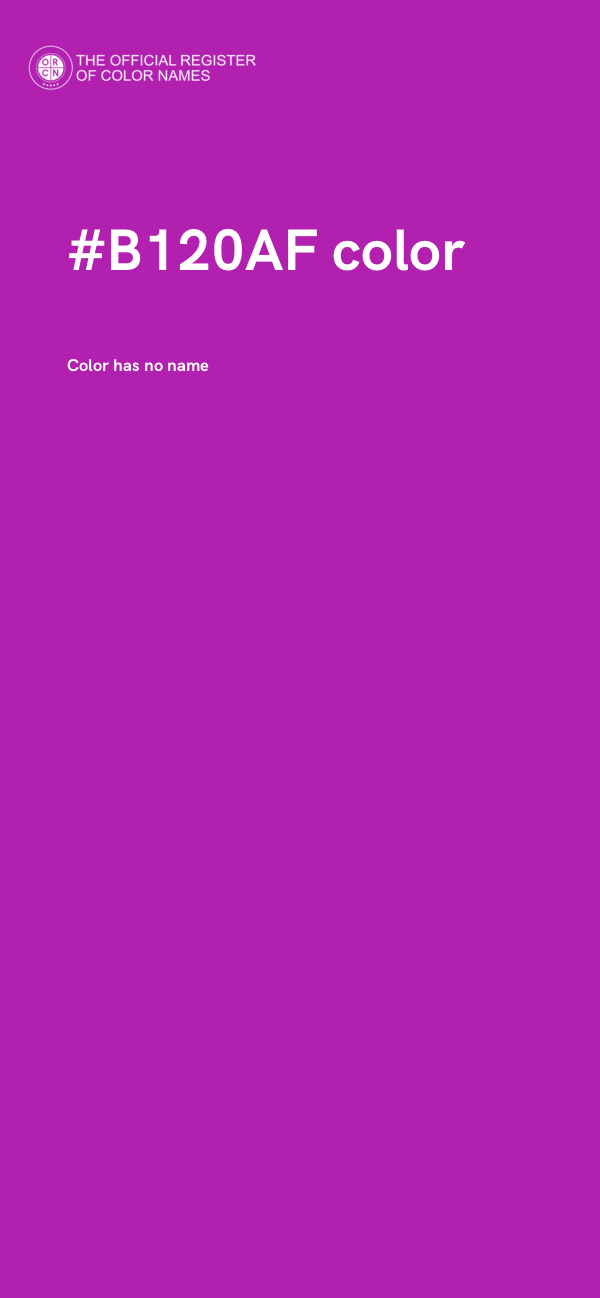 #B120AF color image