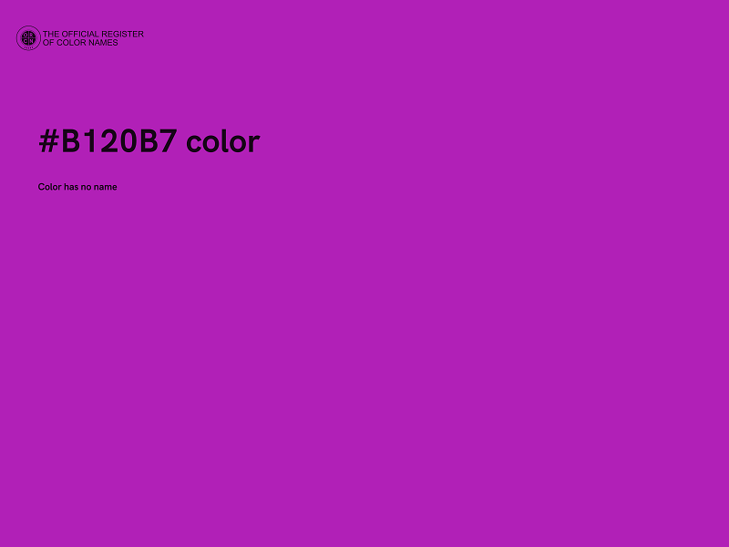 #B120B7 color image