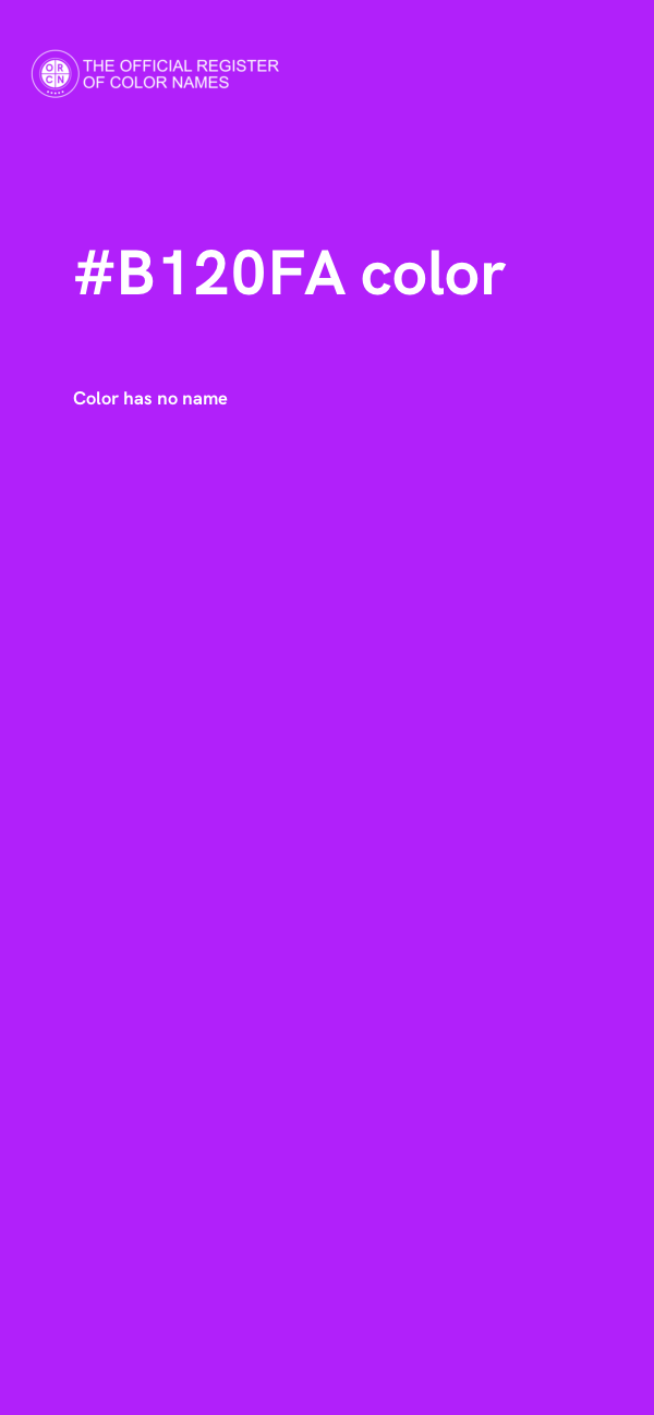 #B120FA color image