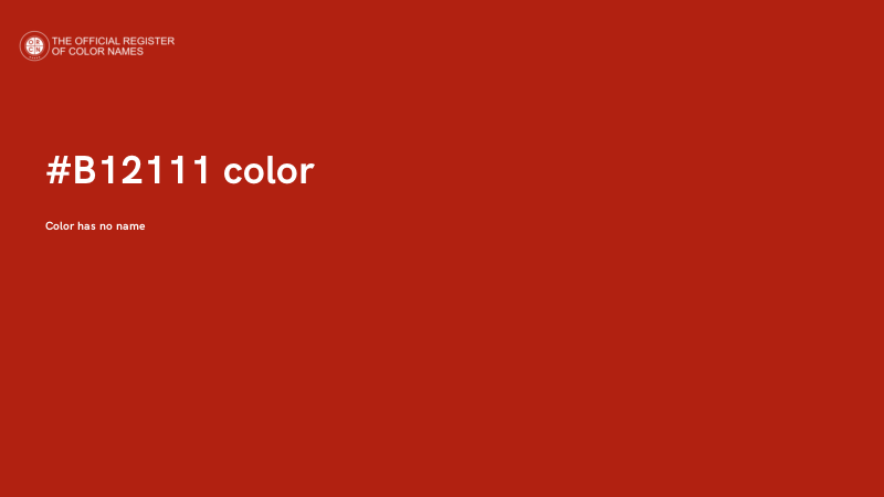 #B12111 color image