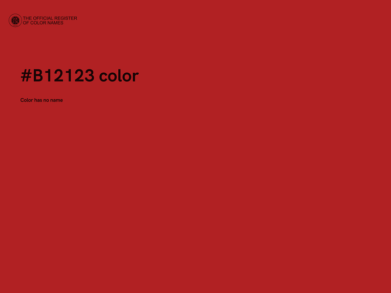 #B12123 color image