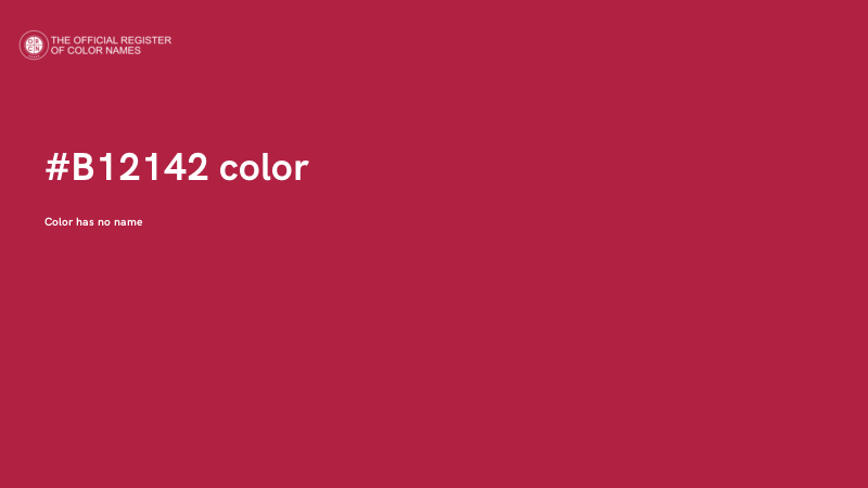 #B12142 color image