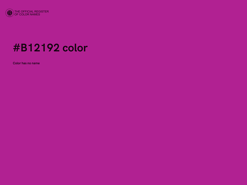 #B12192 color image