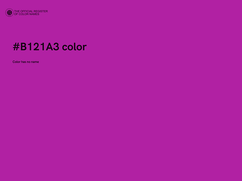 #B121A3 color image