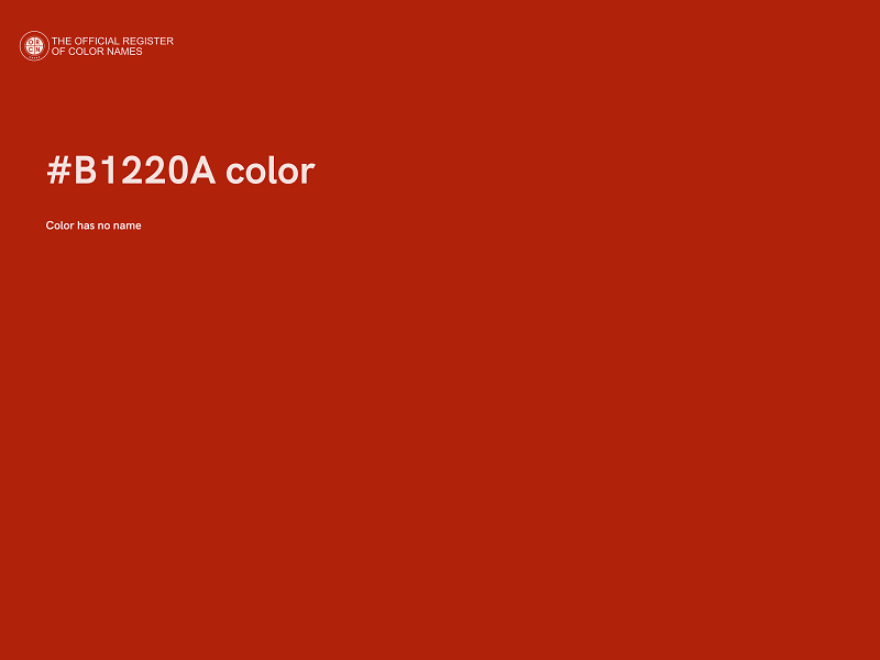 #B1220A color image