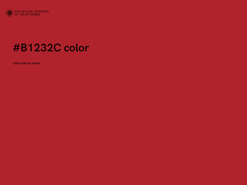 #B1232C color image