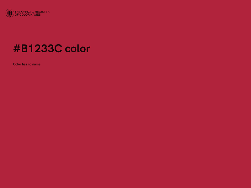 #B1233C color image