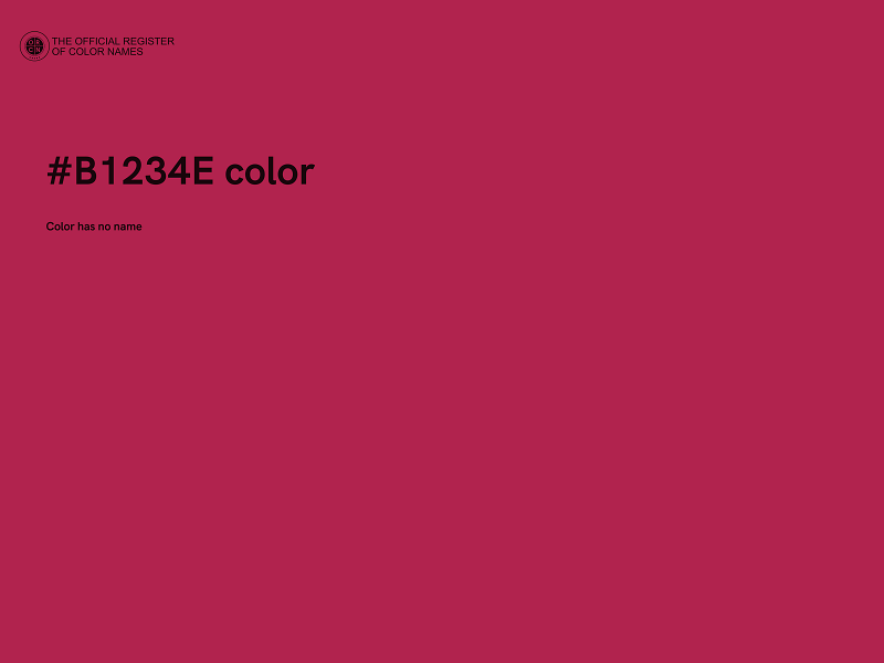 #B1234E color image