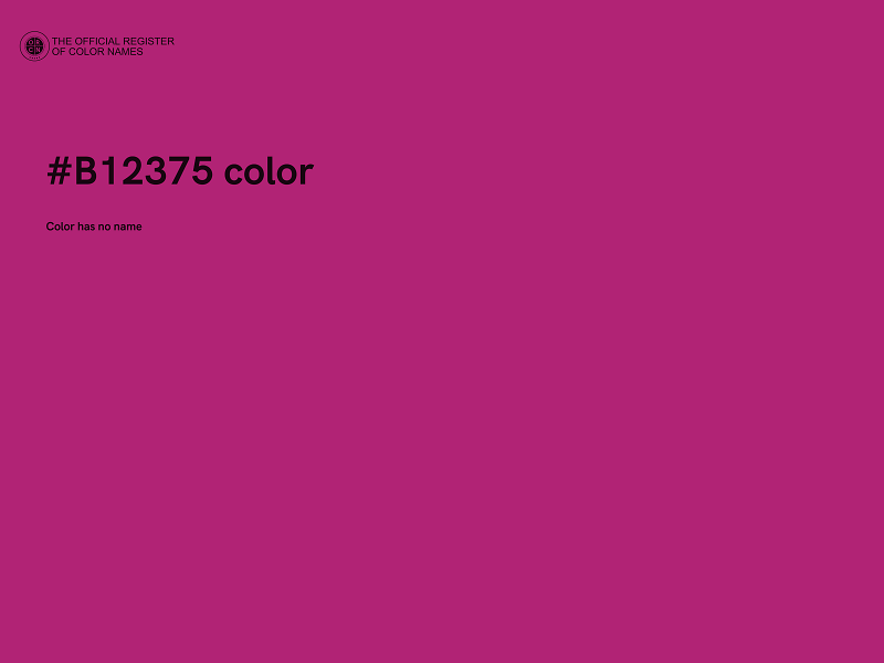 #B12375 color image