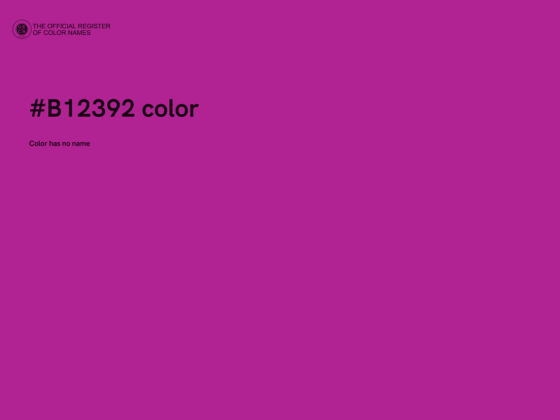 #B12392 color image