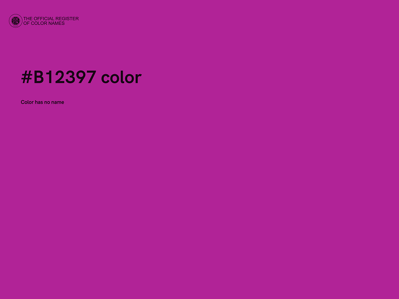 #B12397 color image