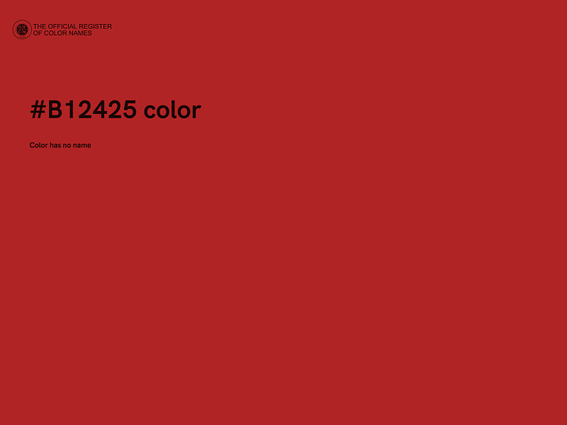 #B12425 color image