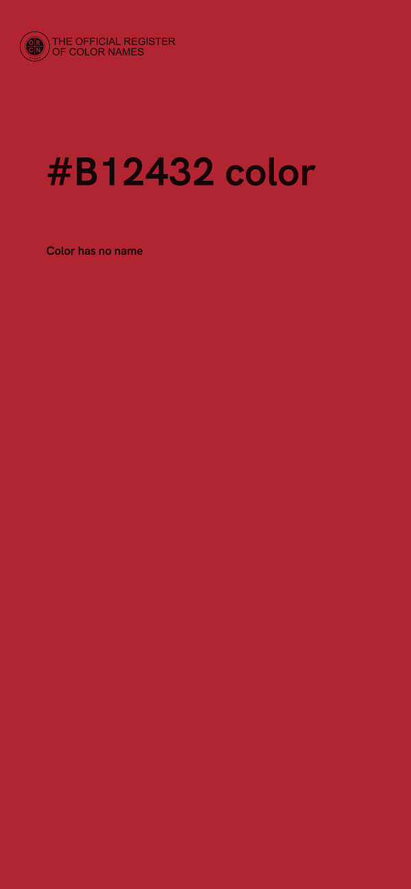#B12432 color image