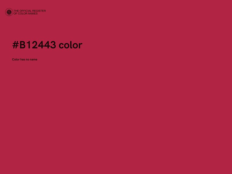 #B12443 color image