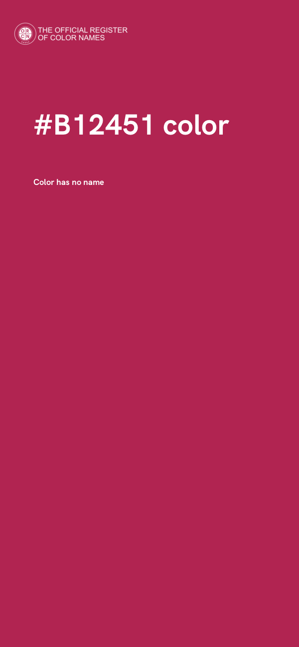 #B12451 color image