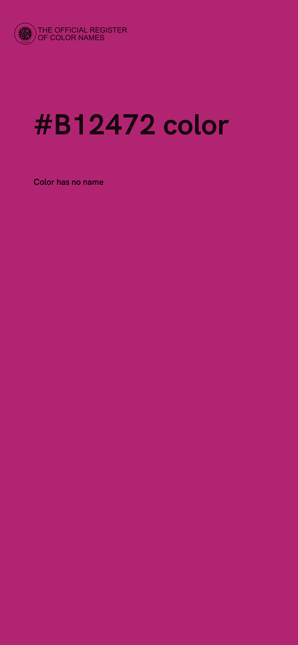 #B12472 color image
