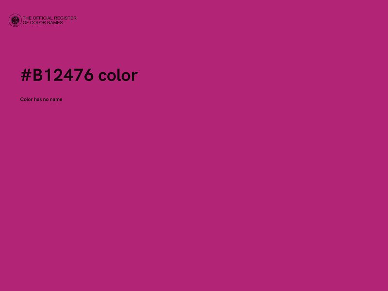 #B12476 color image