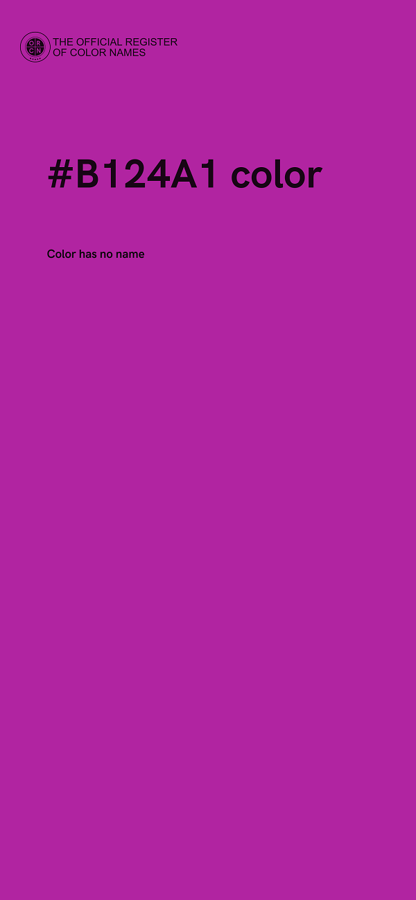 #B124A1 color image