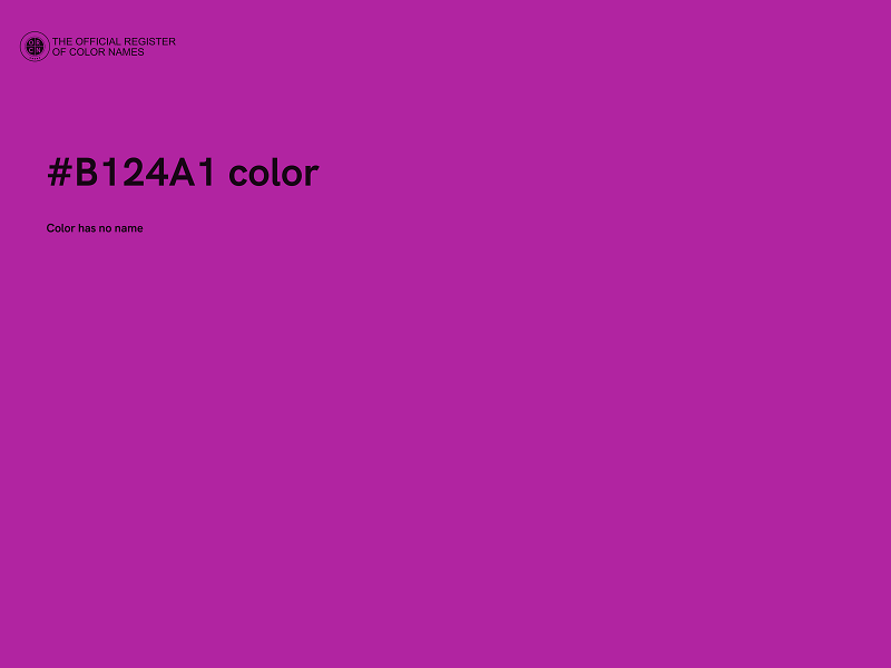 #B124A1 color image