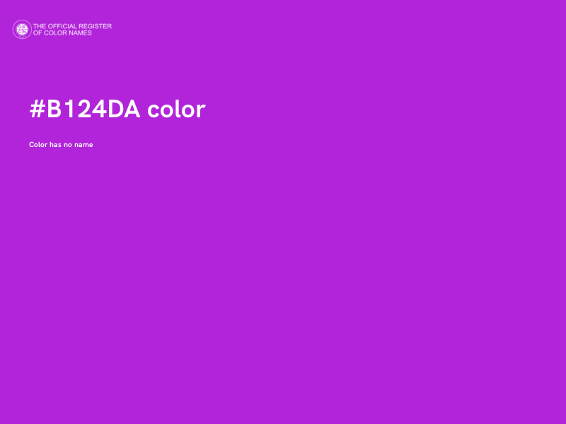 #B124DA color image