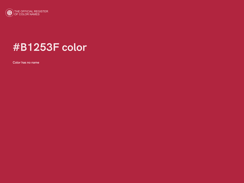#B1253F color image