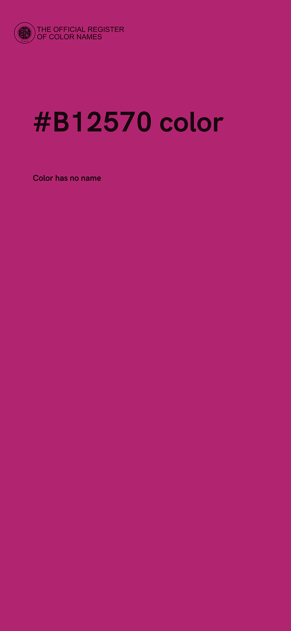 #B12570 color image