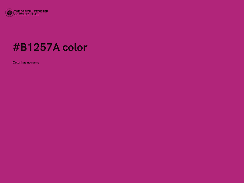 #B1257A color image