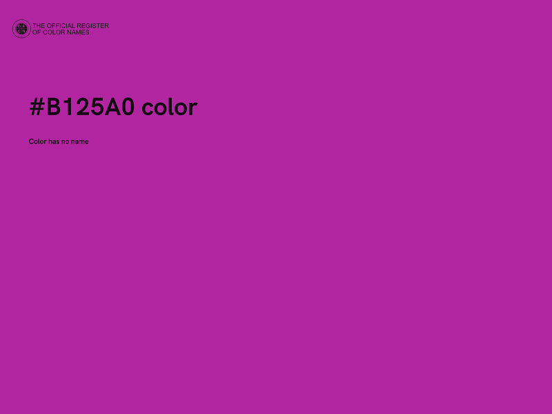 #B125A0 color image