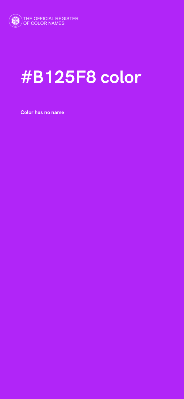 #B125F8 color image