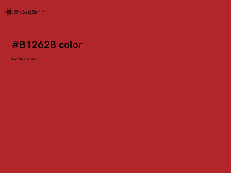 #B1262B color image