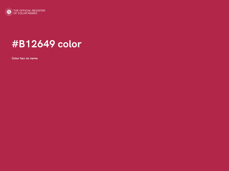#B12649 color image
