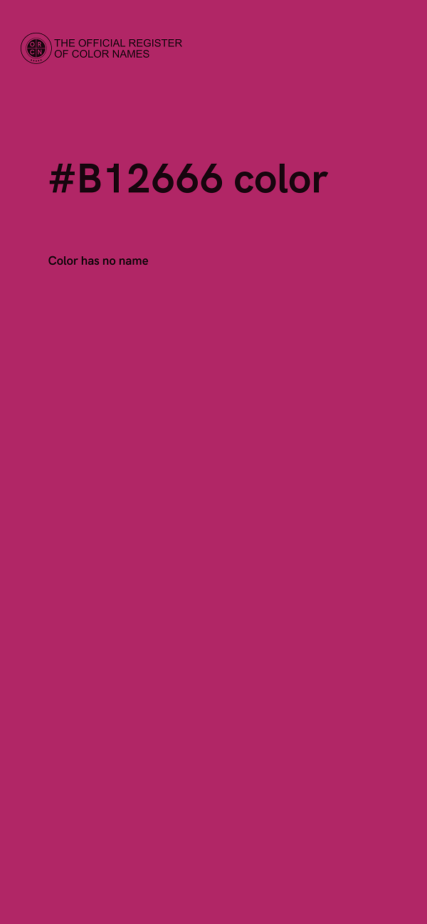 #B12666 color image