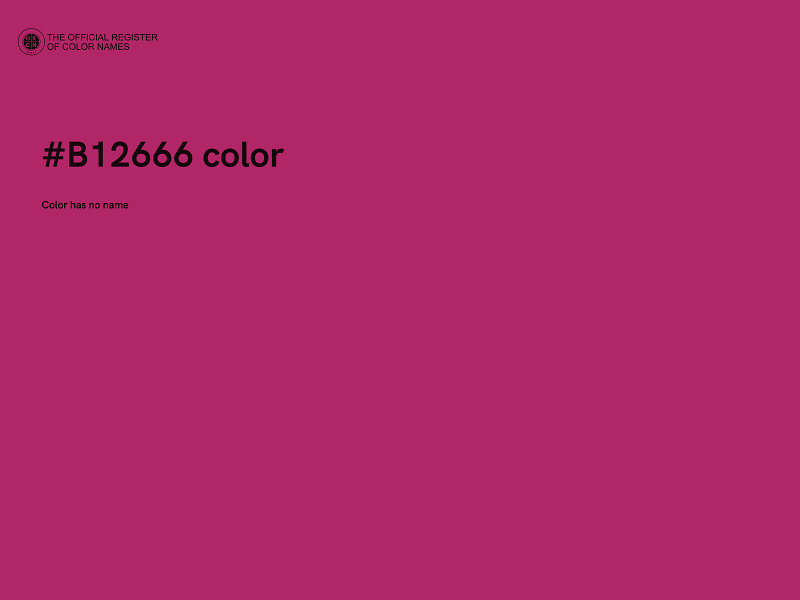 #B12666 color image