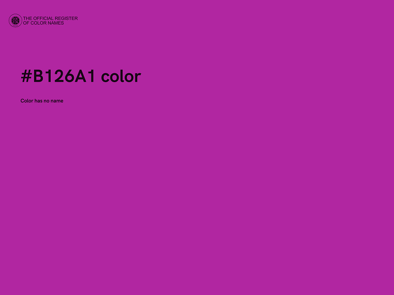 #B126A1 color image