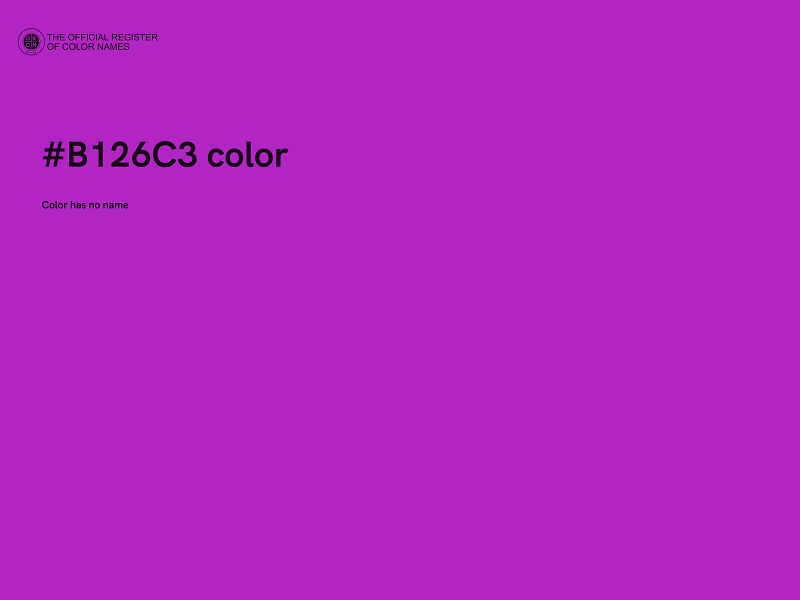 #B126C3 color image