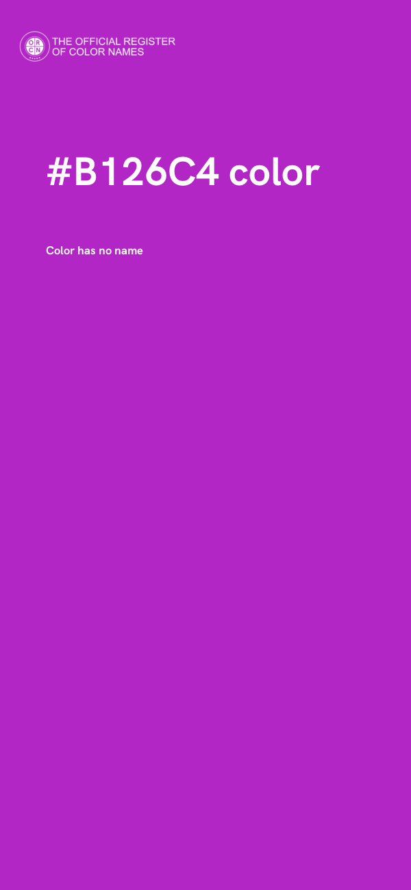 #B126C4 color image