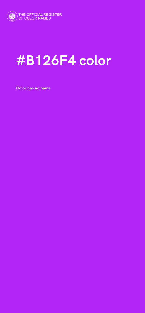 #B126F4 color image