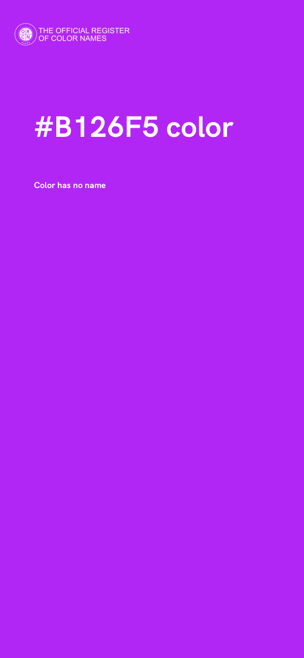 #B126F5 color image